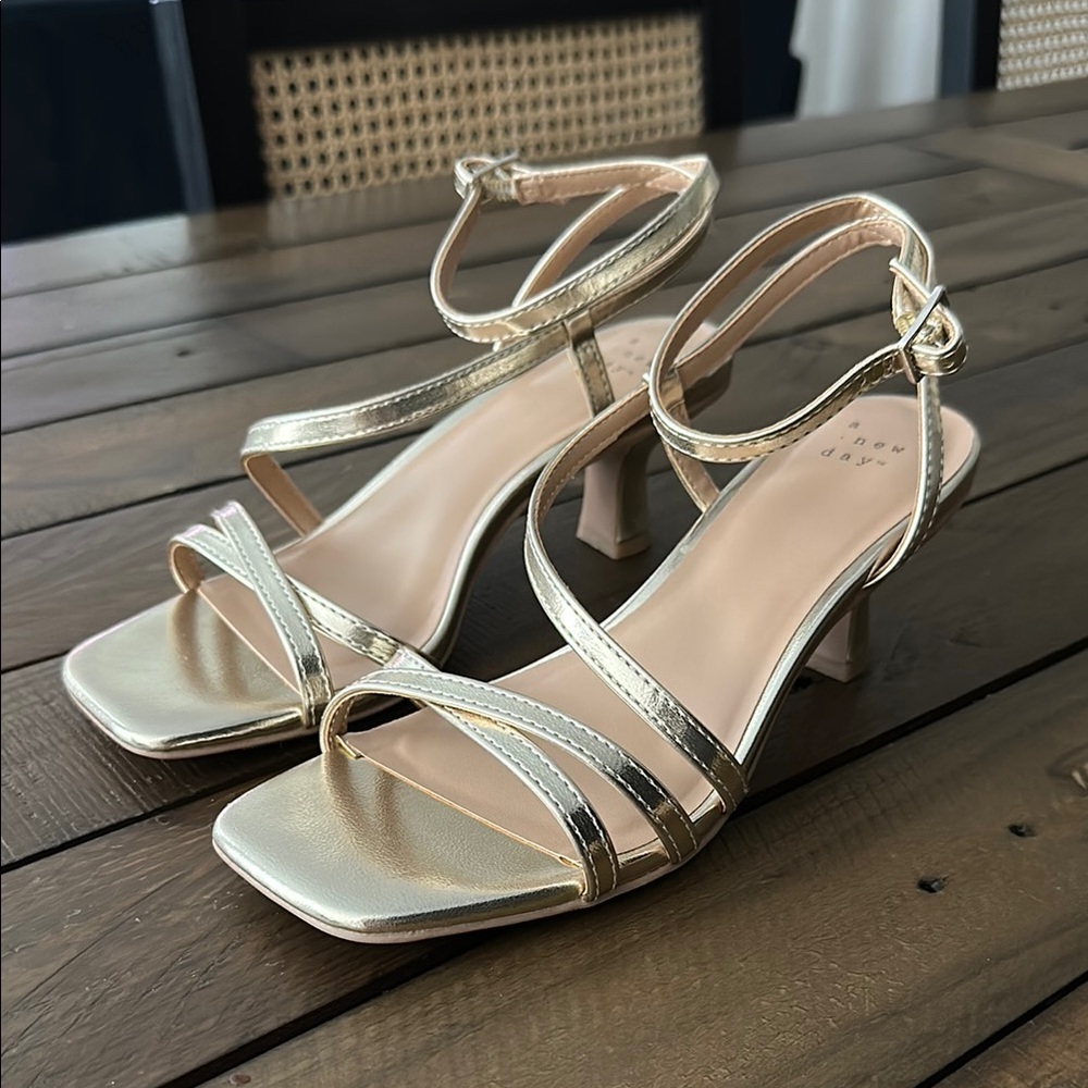 A New Day gold heels